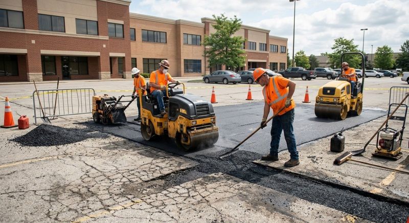Asphalt Parking Lot Repair in Conway, AR