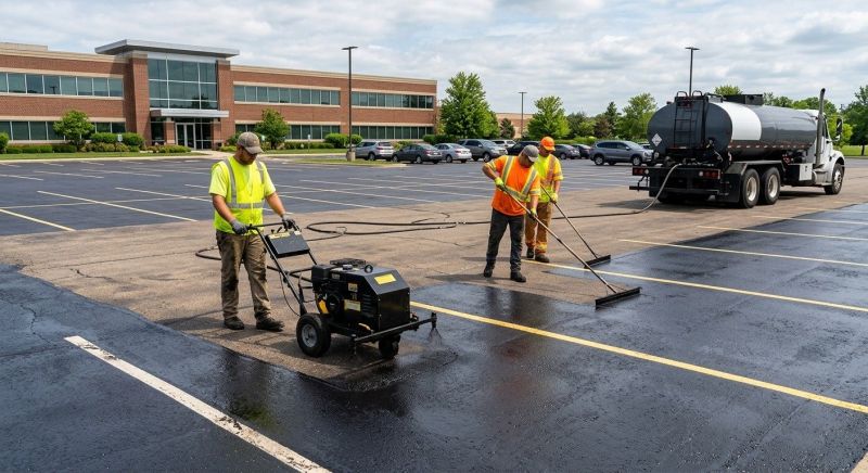 Commercial Asphalt Sealing in Grand Rapids, MI