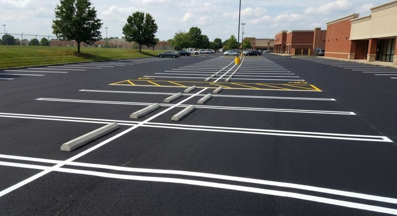 Concrete Parking Lot Striping in Alpharetta, GA