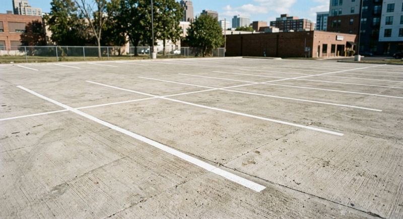 Concrete Parking Lot Striping in Lawrenceville, GA