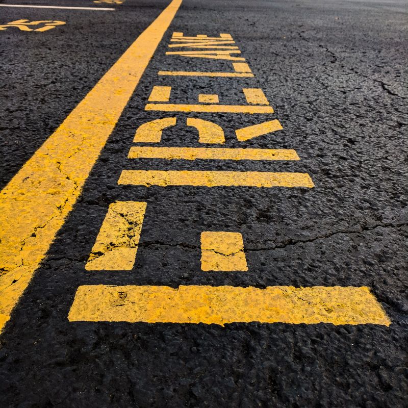 Fire Lane Marking in Alpharetta, GA