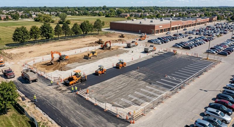 Parking Lot Renovation in Little Rock, AR