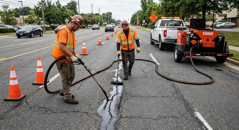 Asphalt Crack Sealing in Sarasota, FL