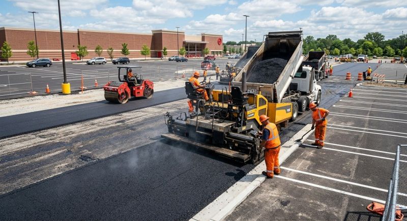 Asphalt Parking Lot Paving in Savannah, GA