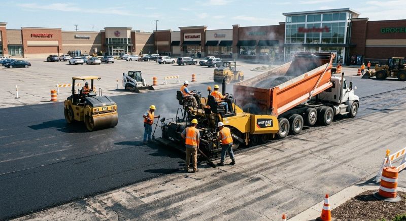 Asphalt Parking Lot Paving in Orange County, CA