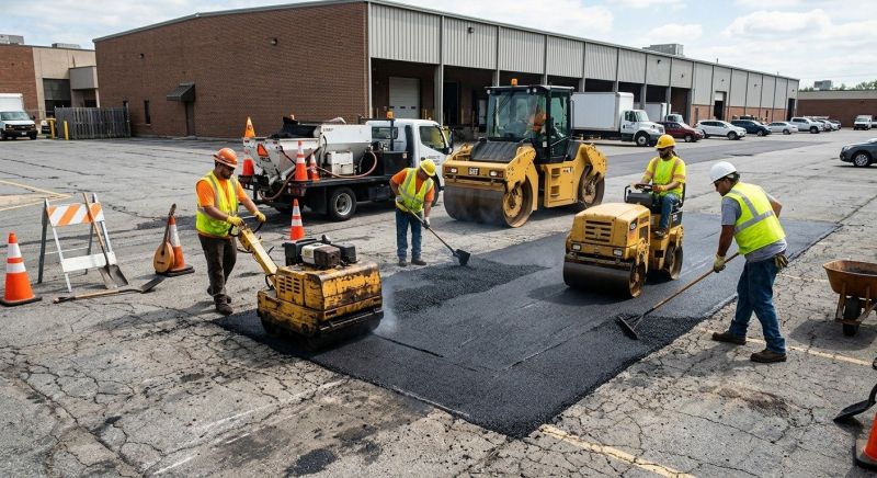 Asphalt Parking Lot Repair in San Diego County, CA