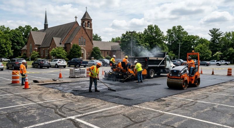 Church Parking Lot Repair in Little Rock, AR
