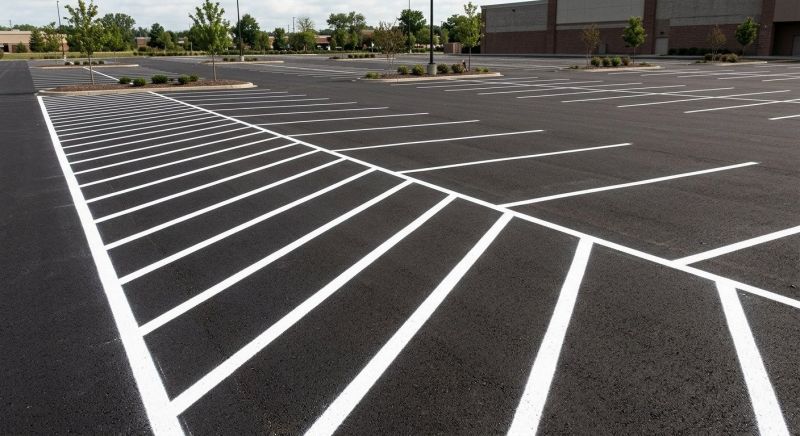 Commercial Asphalt Painting in Roswell, GA