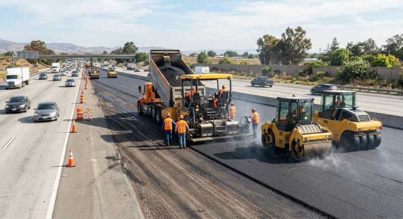 Highway Resurfacing in Palm Springs, CA