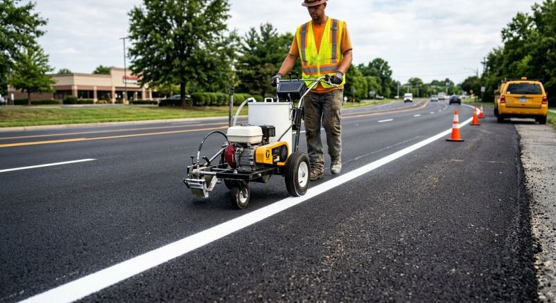 Line Striping Service in Alpharetta, GA