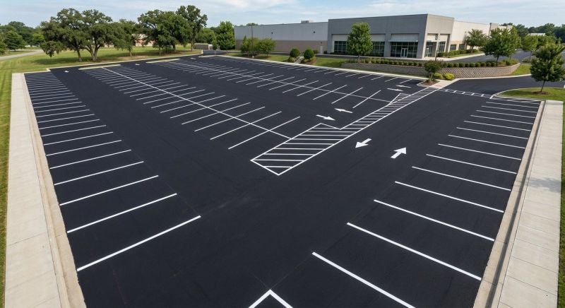 Parking Area Striping in Roswell, GA