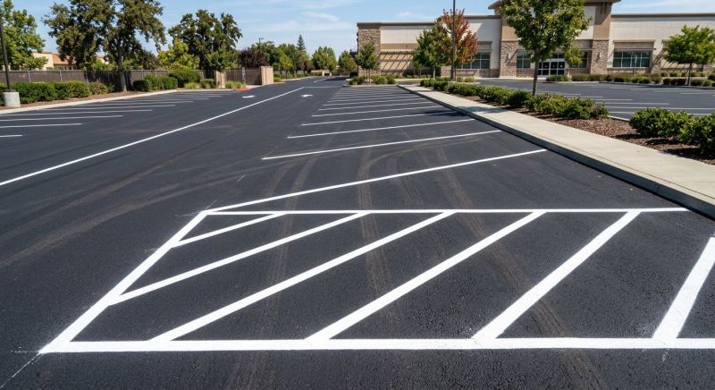 Parking Area Striping in Roswell, GA