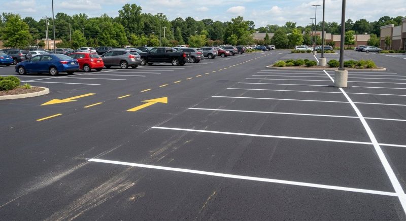 Parking Area Striping in Suwanee, GA