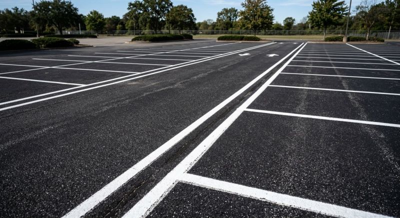 Parking Lot Painting in Roswell, GA