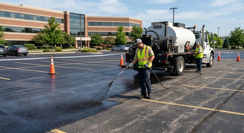 Parking Lot Sealcoating in Denver, CO