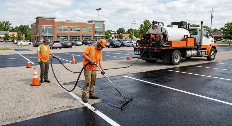 Parking Lot Sealcoating in Columbus, OH