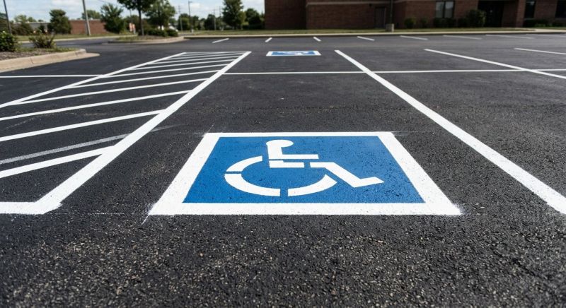 Parking Space Marking in Alpharetta, GA